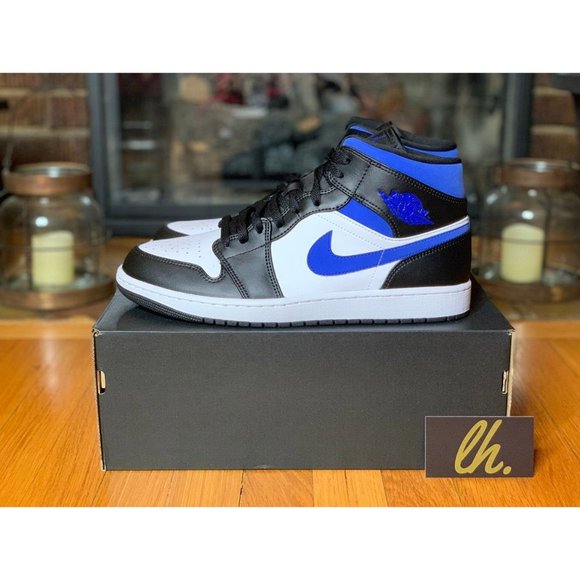 Size 11 Jordan 1 Mid "Racer Blue" - Picture 1 of 5